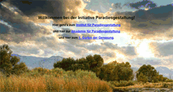 Desktop Screenshot of paradiesgestaltung.org